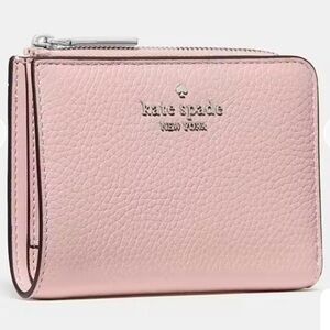 NWT Kate Spade Lena Small Zip Wallet Tutu Pink Silver